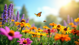 Comment créer un jardin qui attire les abeilles et papillons ?